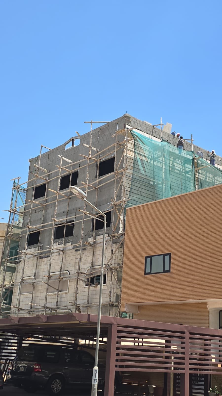 هيكل خارجي تحت التنفيذ